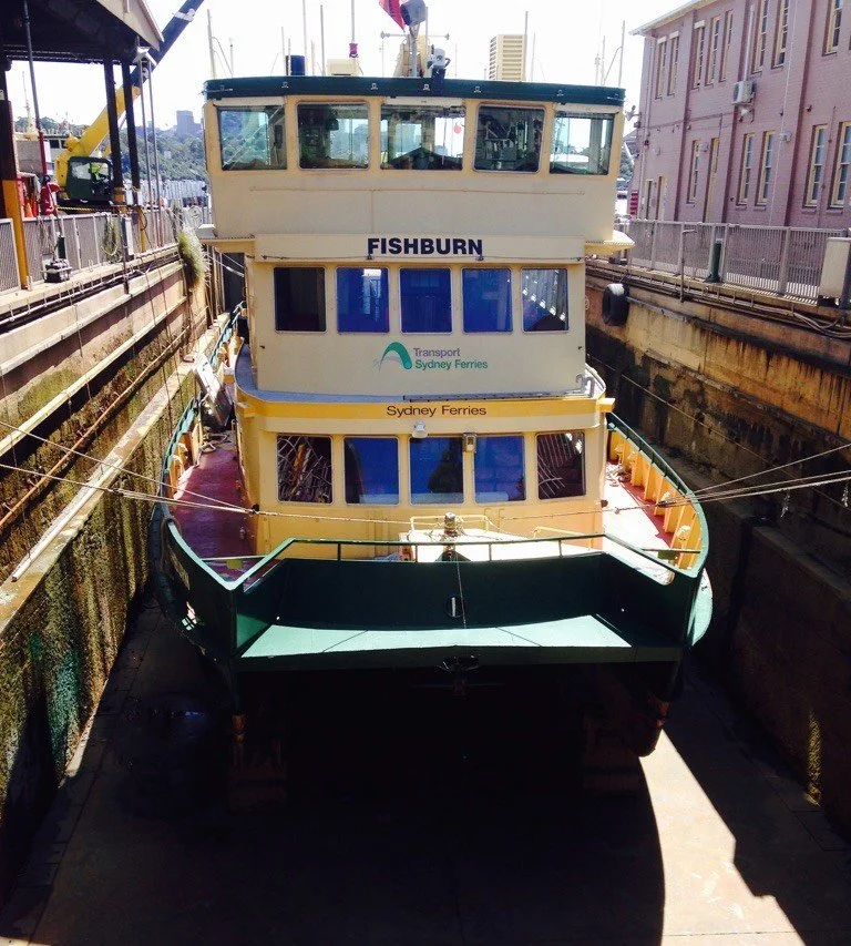 Taylor Marine Exhaust system supplied for a Fishburn passenger ferry operating for Sydney Ferries.