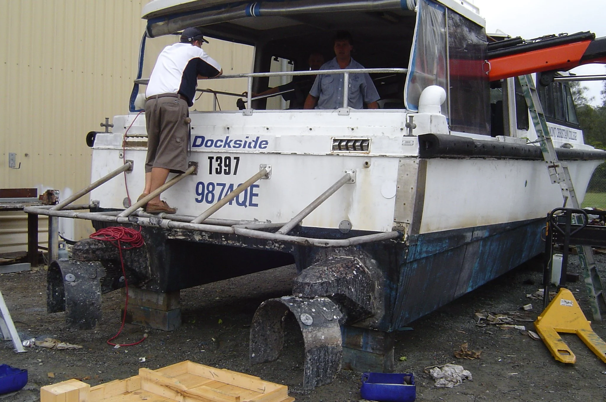Taylor Marine Exhaust system supplied for a commercial workboat operating in demanding marine conditions.
