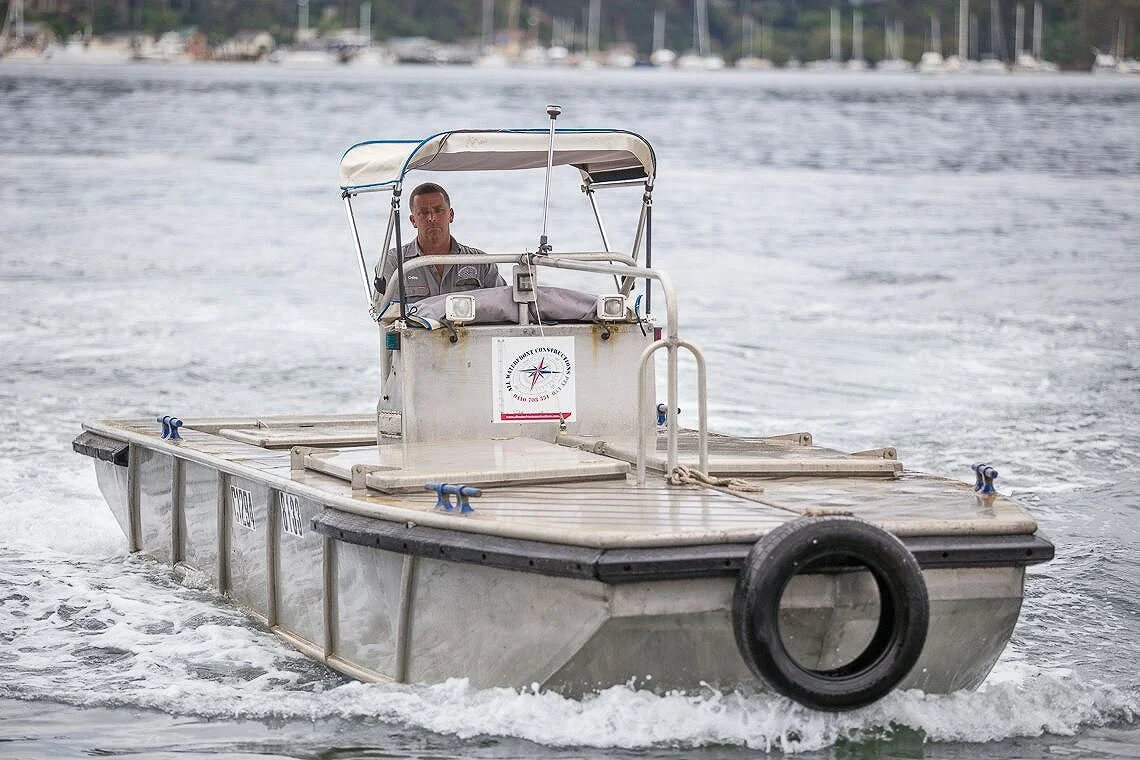 Taylor Marine Exhaust system supplied for a utility vessel requiring a durable and dependable marine exhaust solution.