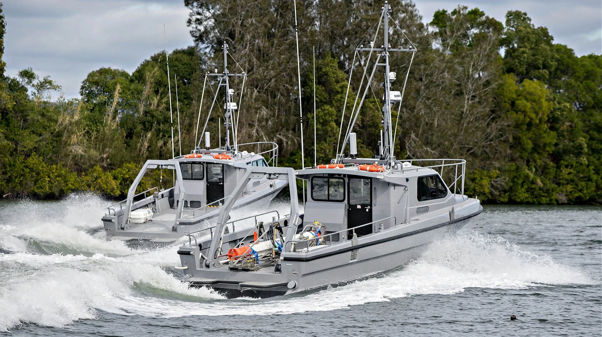 Taylor Marine Exhaust solutions supplied for Australian Navy vessel applications.