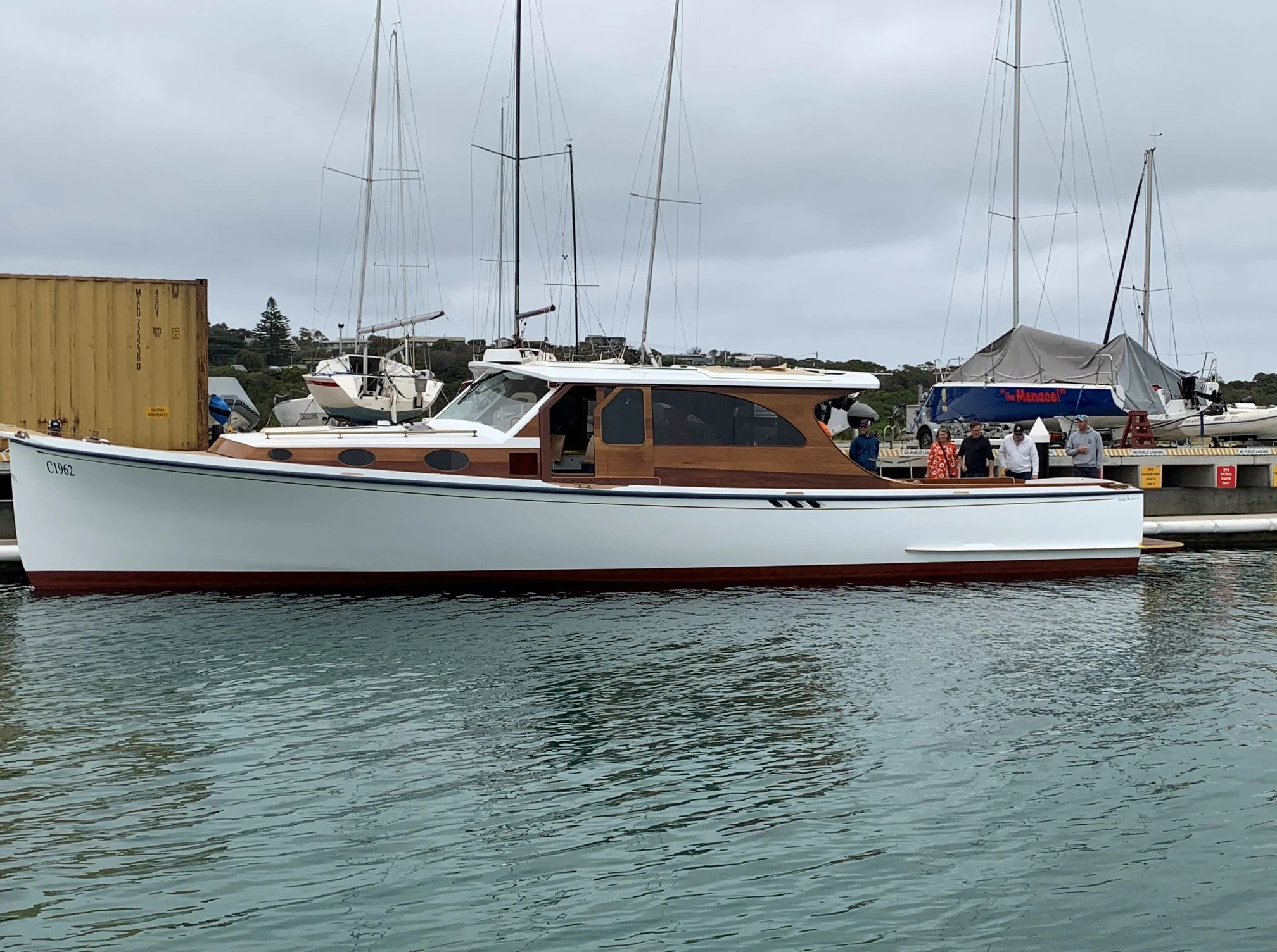Taylor Marine Exhaust system supplied for a classic timber cruiser showcasing the versatility of our marine exhaust solutions.