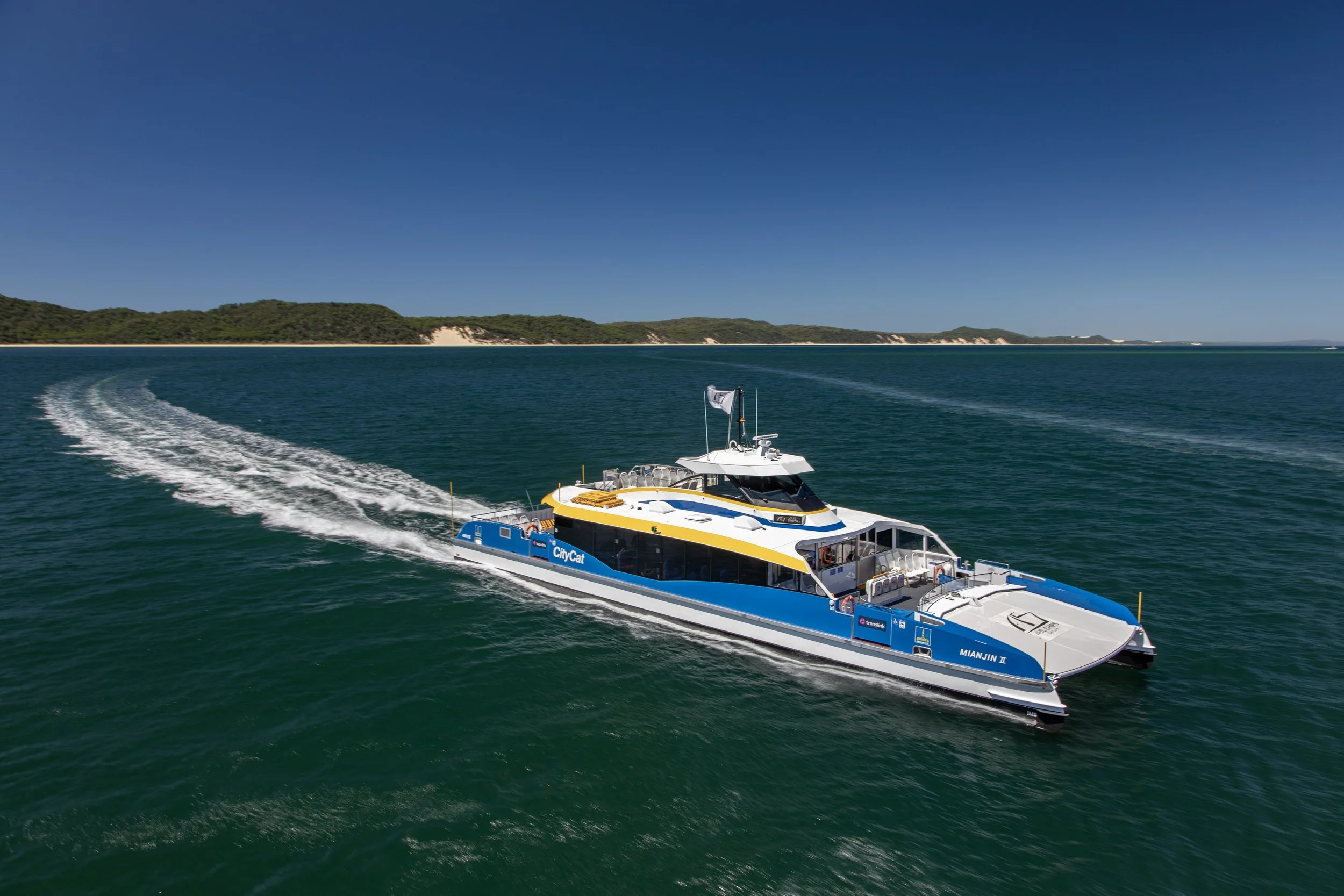 Taylor Marine Exhaust system supplied for a CityCat passenger catamaran operating in commercial ferry service.