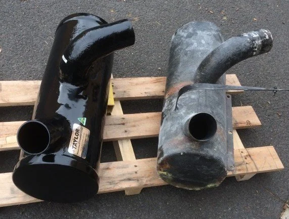 Vessel-specific wet exhaust component.