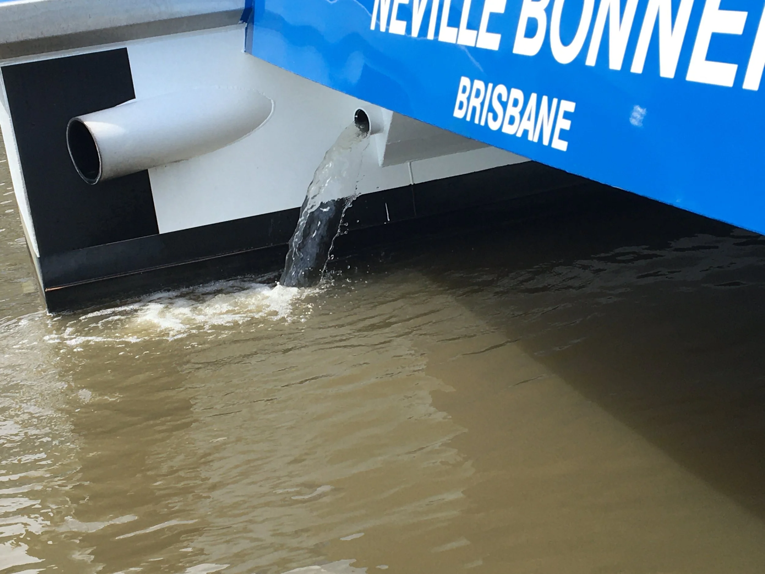 Taylor Marine Exhaust system supplied for Neville Bonner ferry.