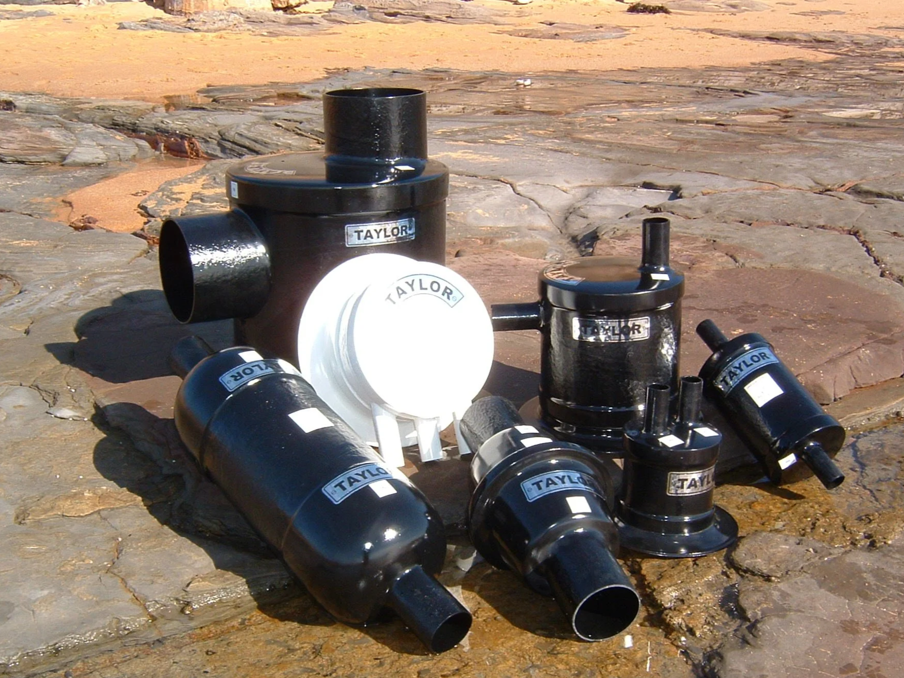 Taylor Marine Exhaust vinyl ester exhaust components manufactured for marine wet exhaust systems.