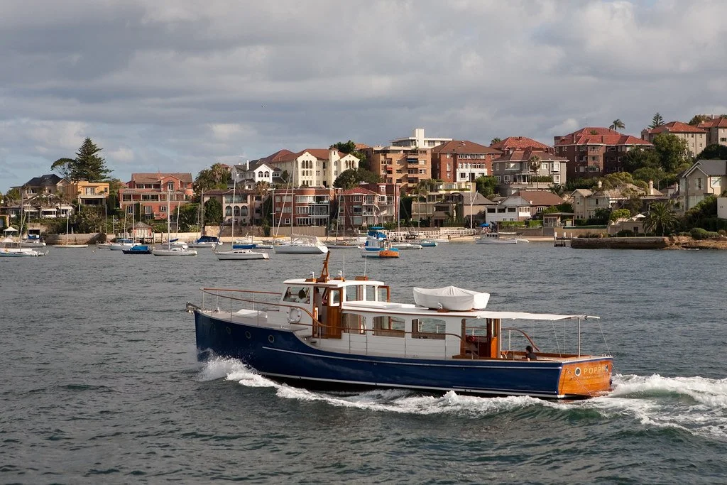 Taylor Marine Exhaust system supplied for a heritage vessel operating in Sydney Harbour.