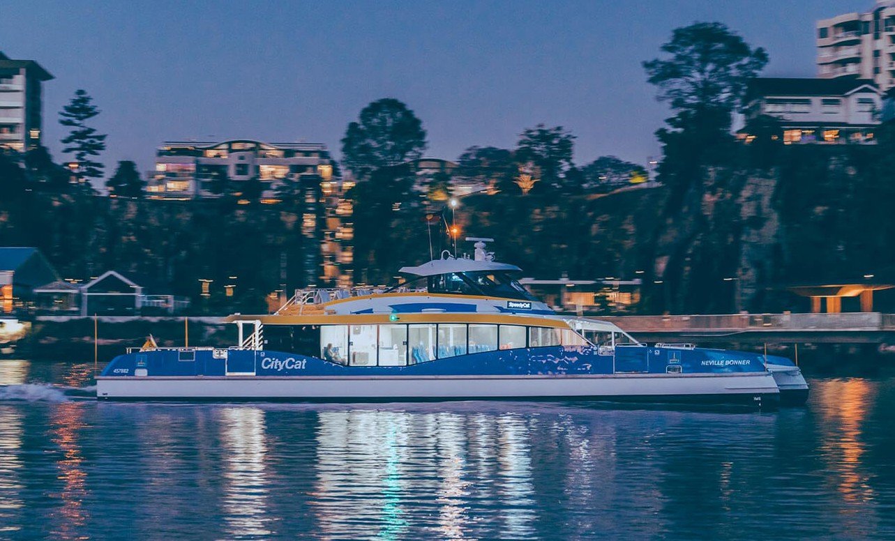 Taylor Marine Exhaust system supplied for a CityCat passenger catamaran operating in tourism and ferry service.