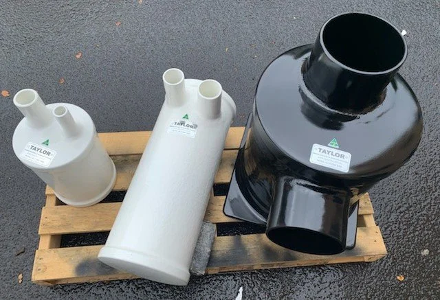 Marine water lift muffler providing effective exhaust silencing and water separation.