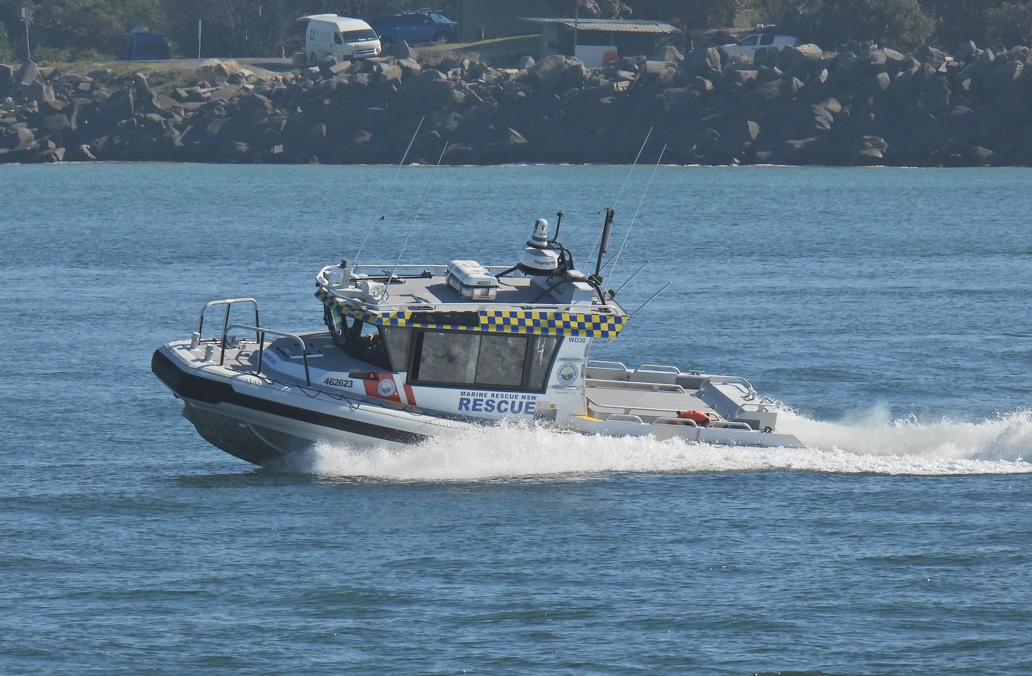Marine Rescue Vessel. Taylor Marine Exhaust system supplied for a commercial offshore support vessel operating in demanding marine conditions.