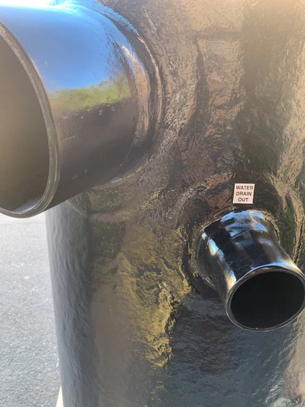 Taylor Marine Exhaust water gas separator engineered for corrosion resistance and durability.