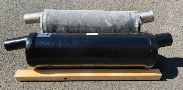 Marine exhaust silencers designed to reduce noise while maintaining engine performance.