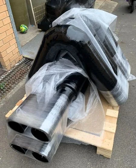 Vinyl ester exhaust components engineered for corrosion resistance and long service life.