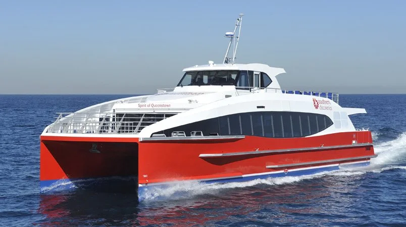 Taylor Marine Exhaust system supplied for Spirit of Queenstown passenger catamaran designed for efficient and reliable commercial operation.