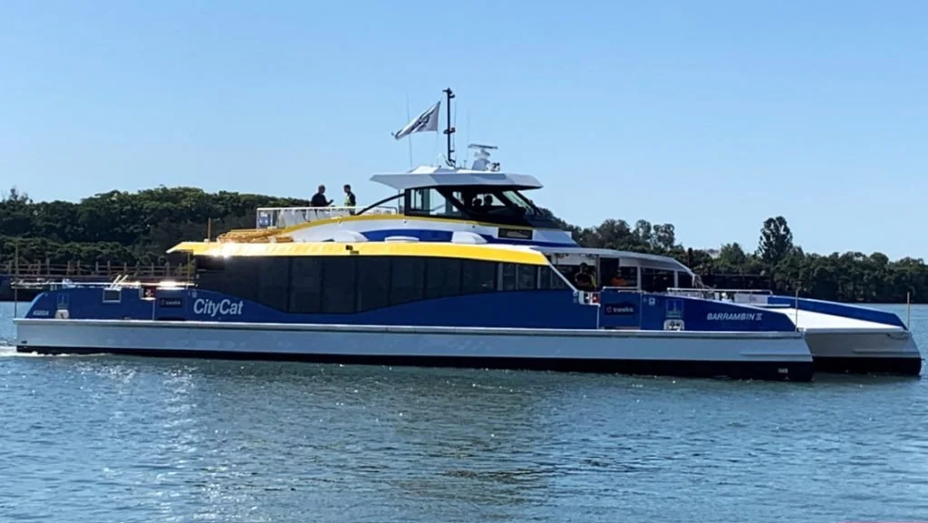 Taylor Marine Exhaust system supplied for a CityCat passenger ferry operating in continuous commercial service.
