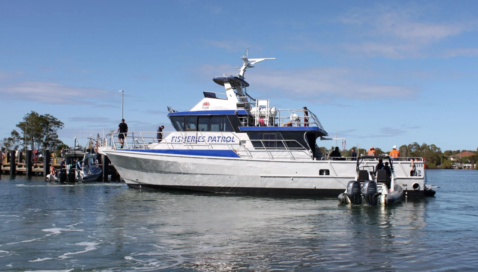 Taylor Marine Exhaust system supplied for a NSW Government Fisheries Patrol vessel.