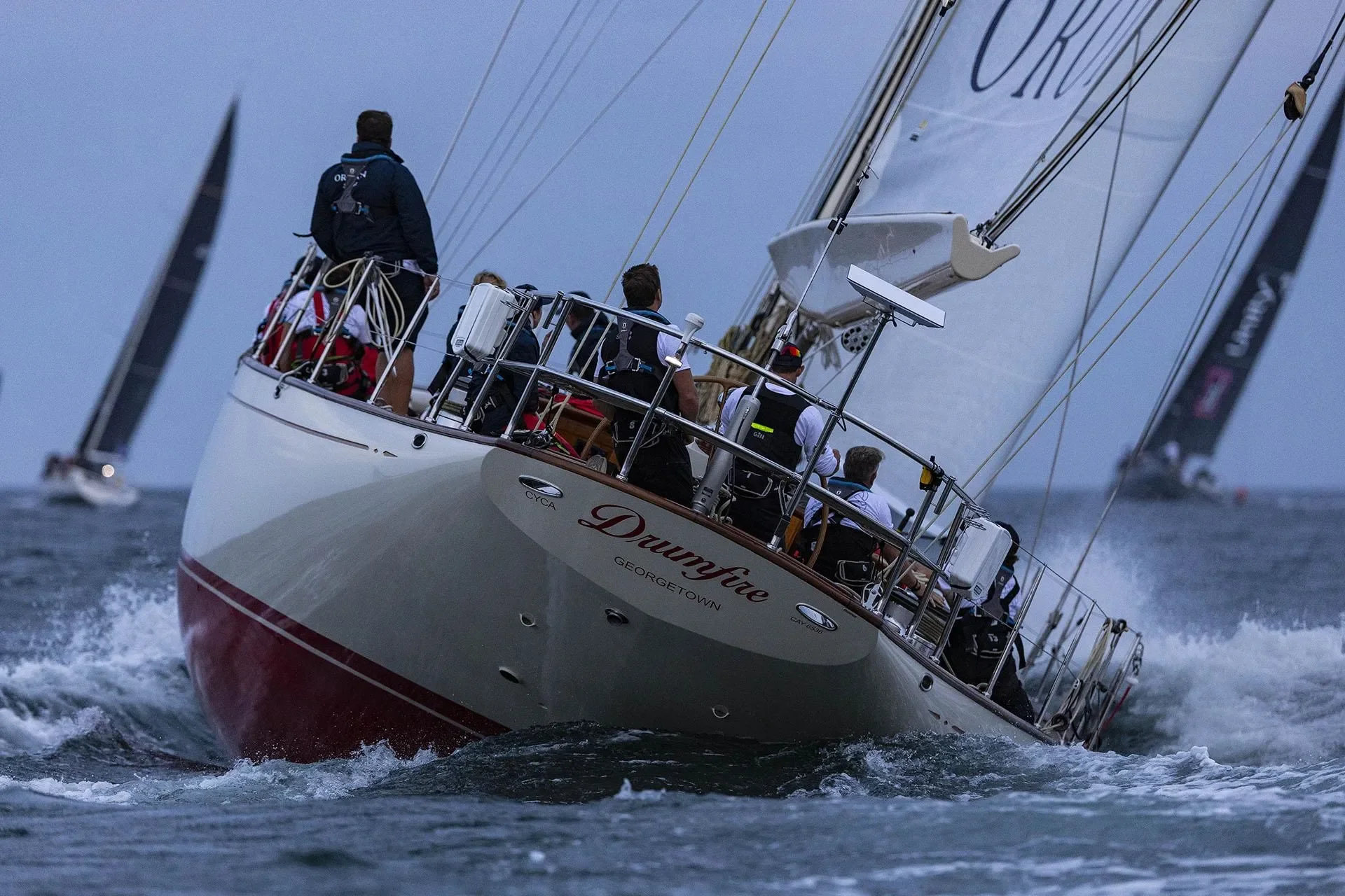 Taylor Marine Exhaust system supplied for Drumfire, an offshore racing yacht where performance, reliability and weight considerations are critical.