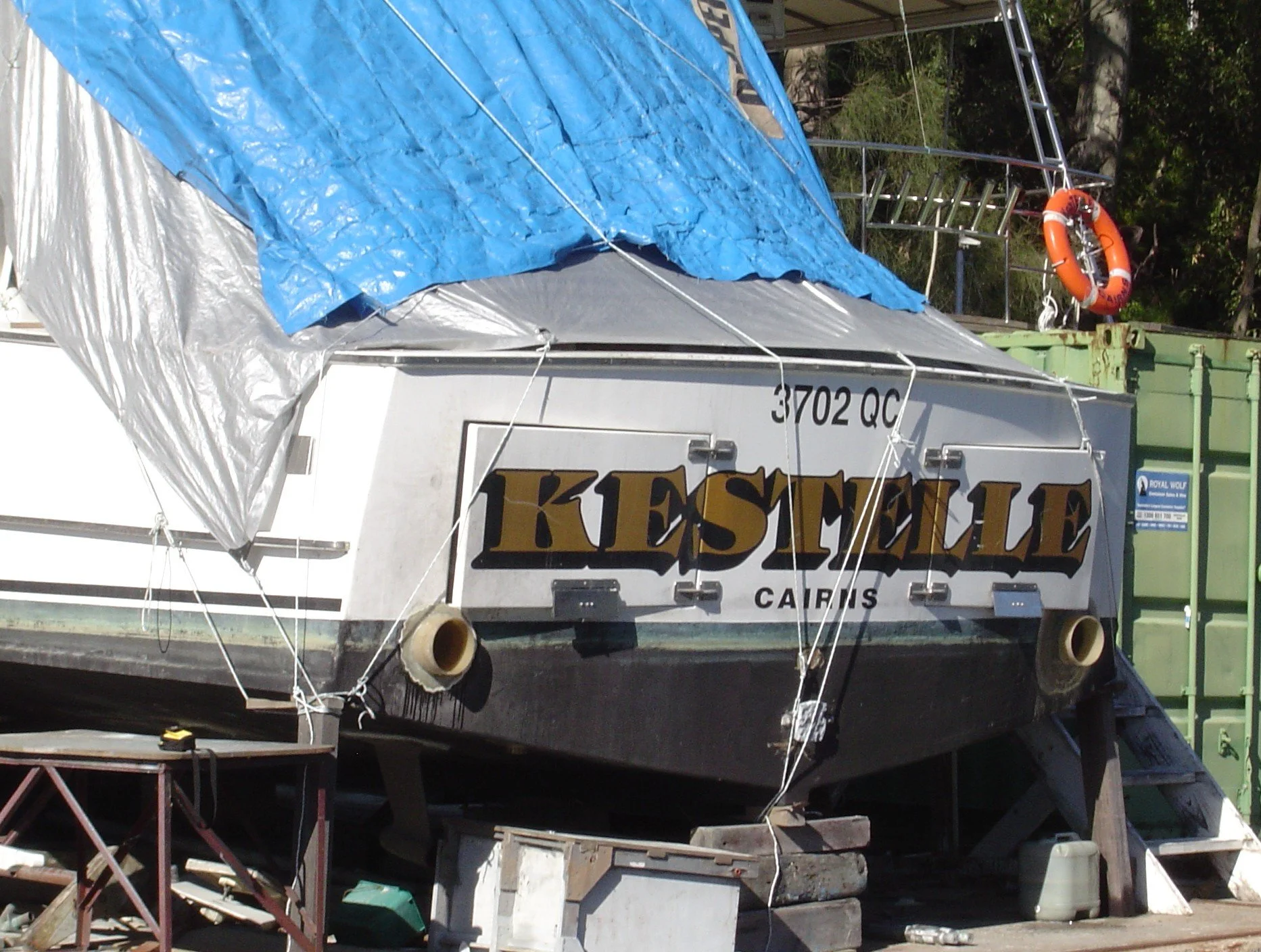 Taylor Marine Exhaust system supplied for Kestelle Cairns, supporting dependable performance in recreational cruising service.