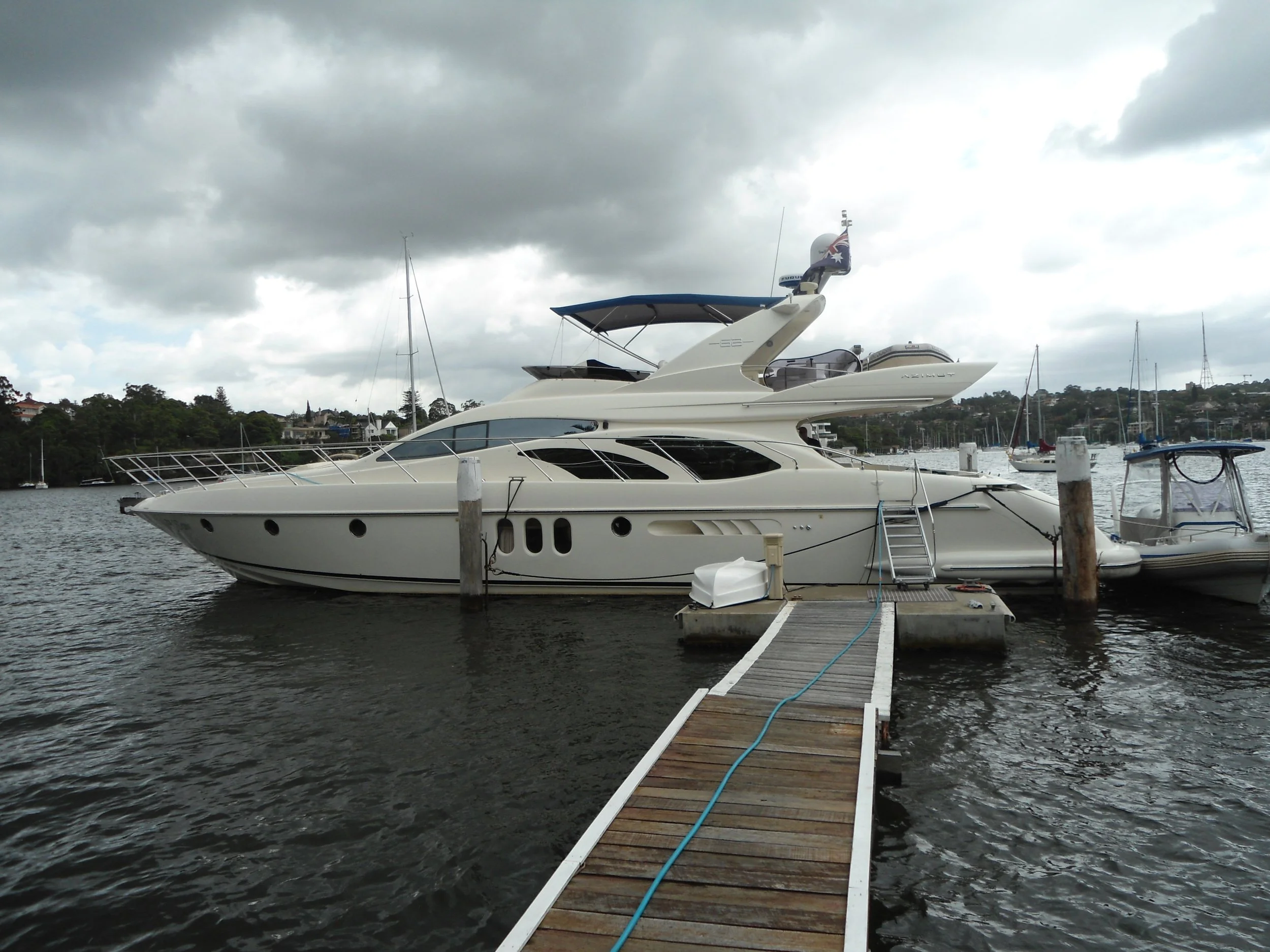 Taylor Marine Exhaust system supplied for a luxury motor yacht designed for high-performance recreational cruising.