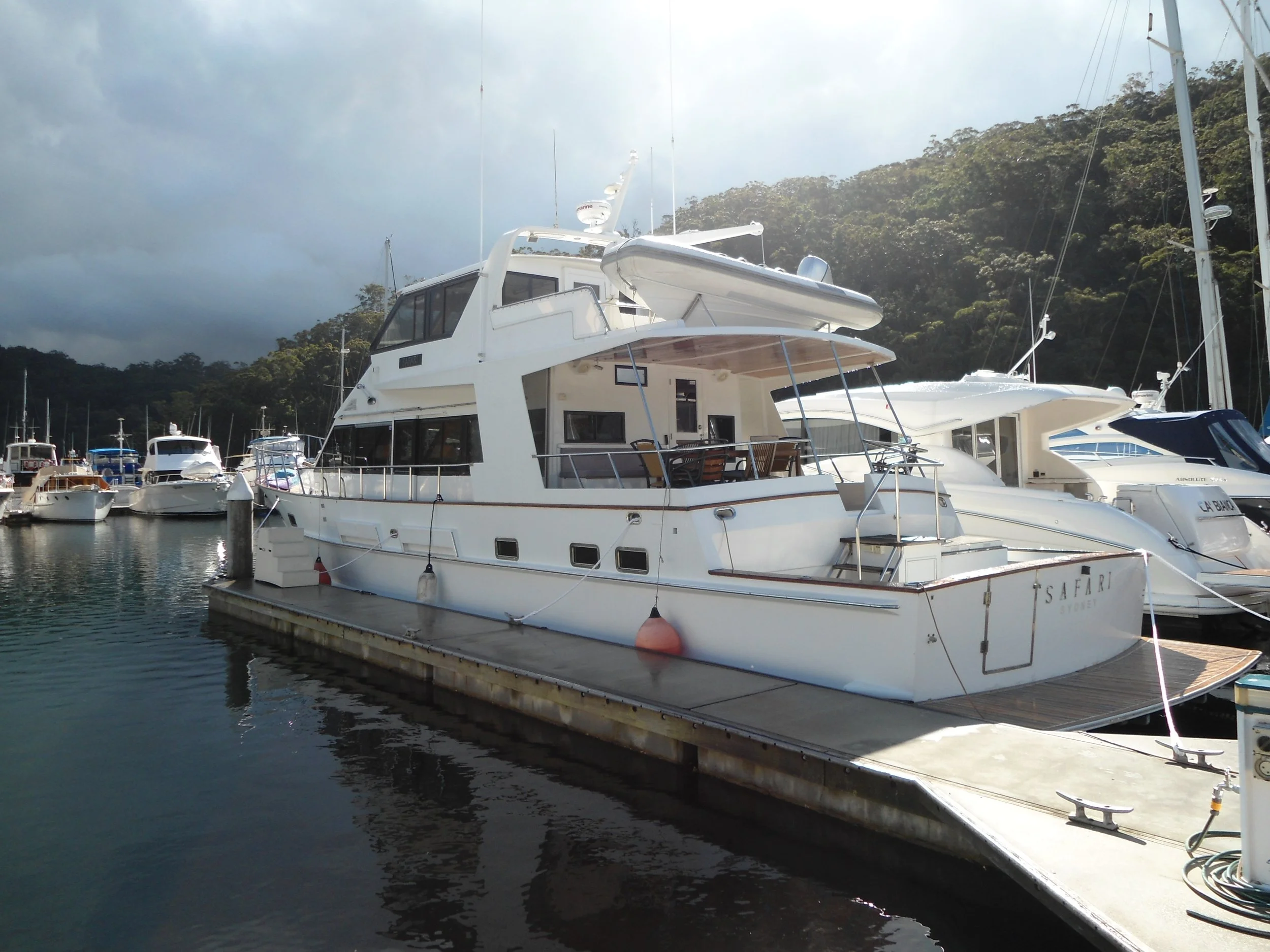 Taylor Marine Exhaust system supplied for a luxury motor yacht designed for premium recreational boating.