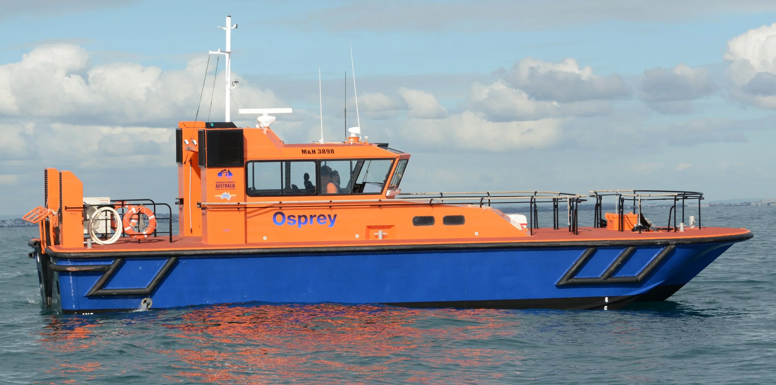 Taylor Marine Exhaust system supplied for Osprey commercial workboat.