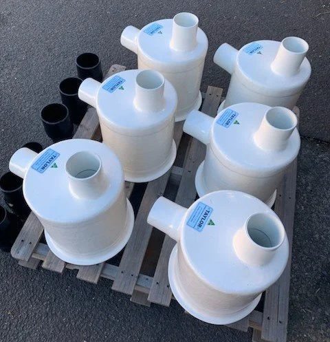Taylor Marine Exhaust water lock  mufflers configured for efficient exhaust system integration.