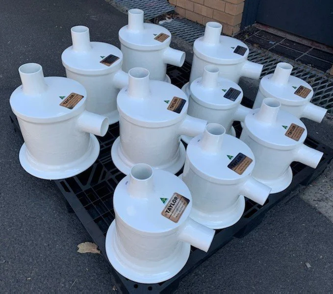 Taylor Marine Exhaust composite water lift mufflers.