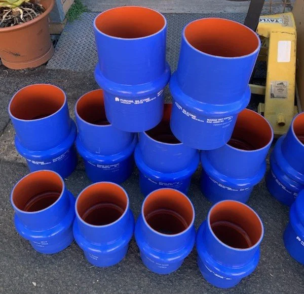 Marine silicone hump hose supplied in multiple sizes for wet exhaust applications.