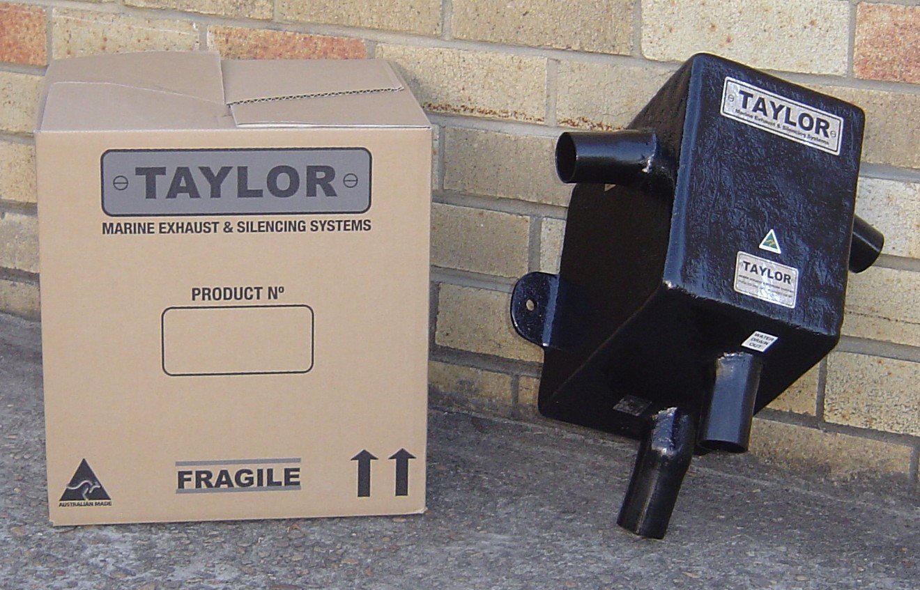 Taylor Marine Exhaust water gas separator manufactured for reliable marine operation.