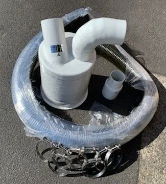 Custom vinyl ester exhaust assembly and accessories.