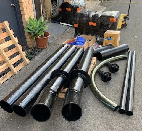Premium vinyl ester wet exhaust tubing engineered for long-term marine service.