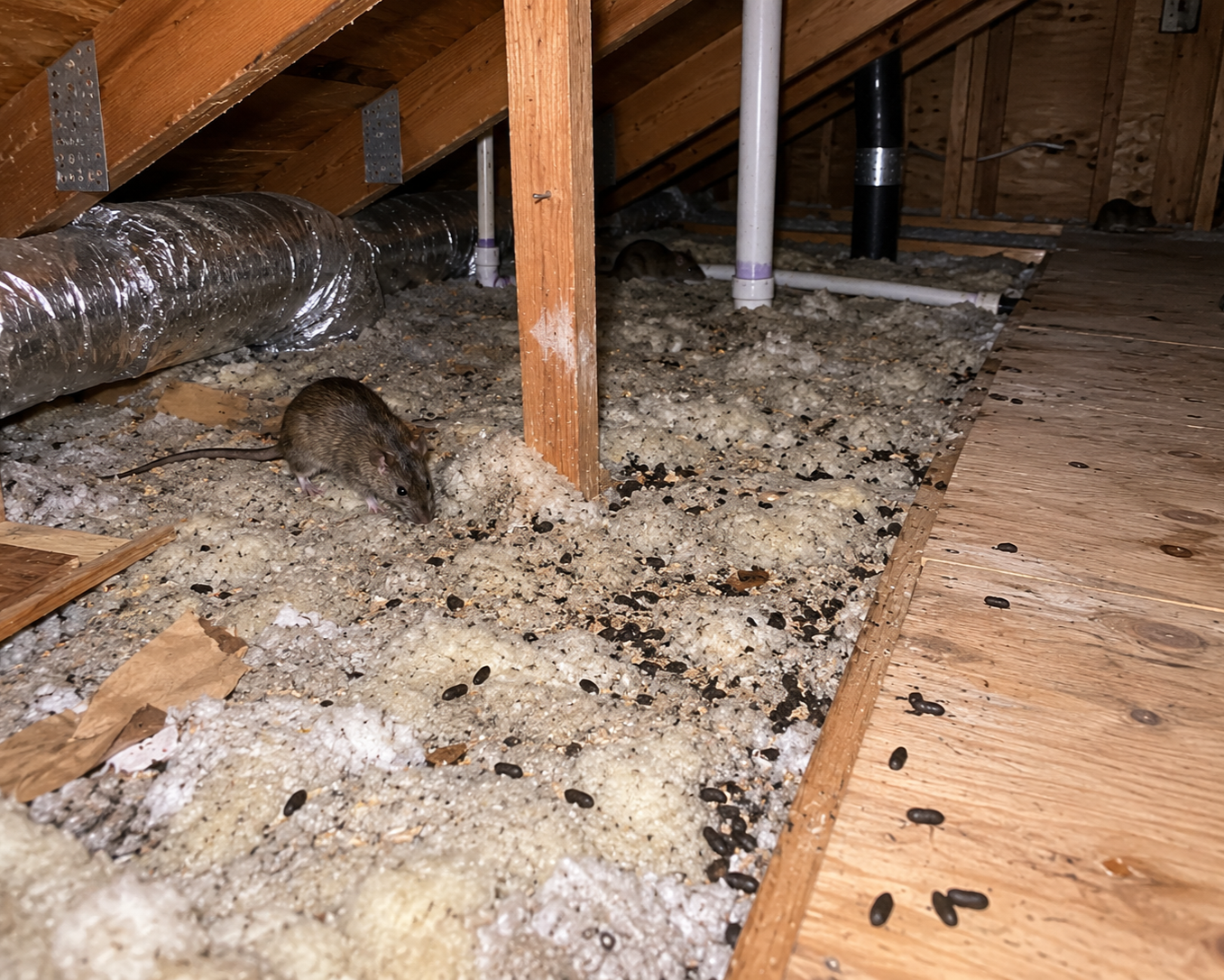 Insulation & Feces Removal