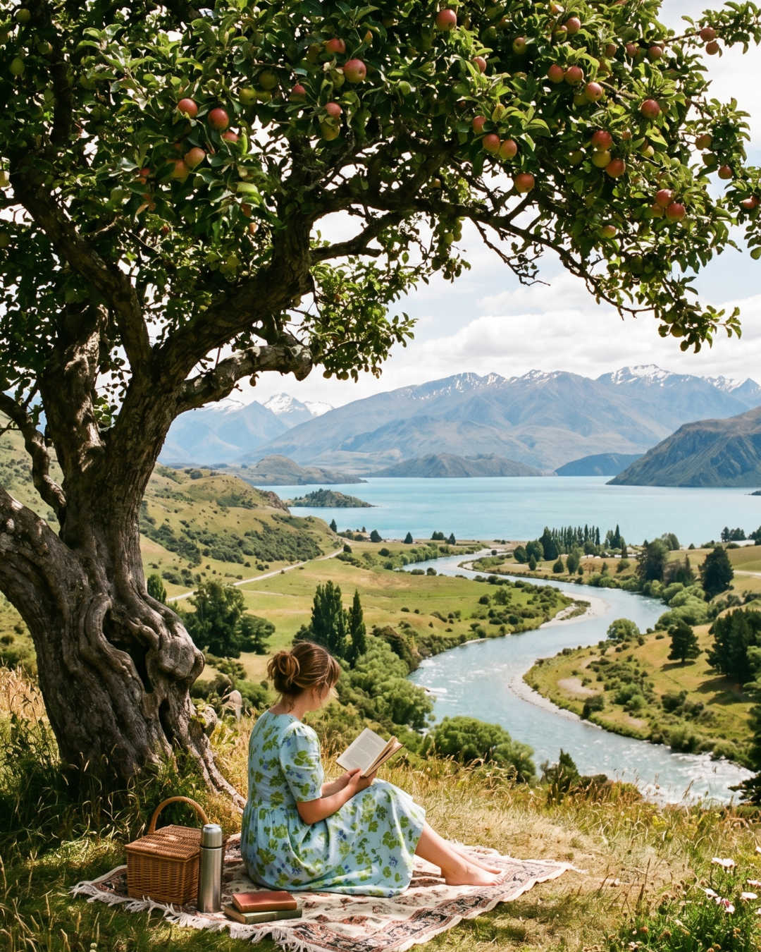 Reading woman By apple tree.png