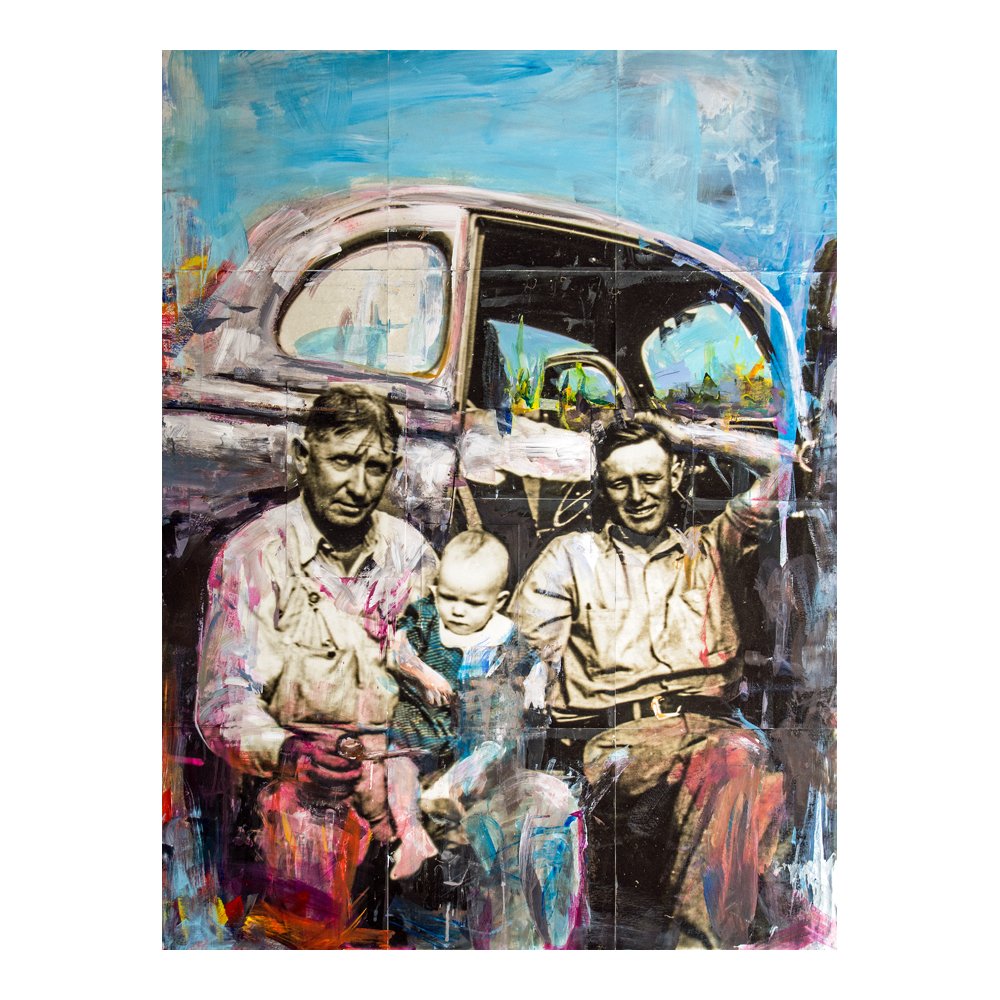  Circa 1939 mixed media on canvas 30 × 40 inches  commissioned portrait  