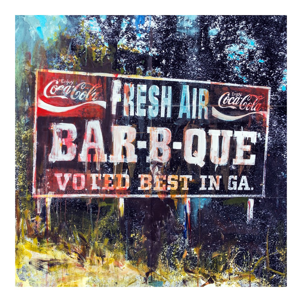  Fresh Air mixed media on canvas 36 × 36 inches 