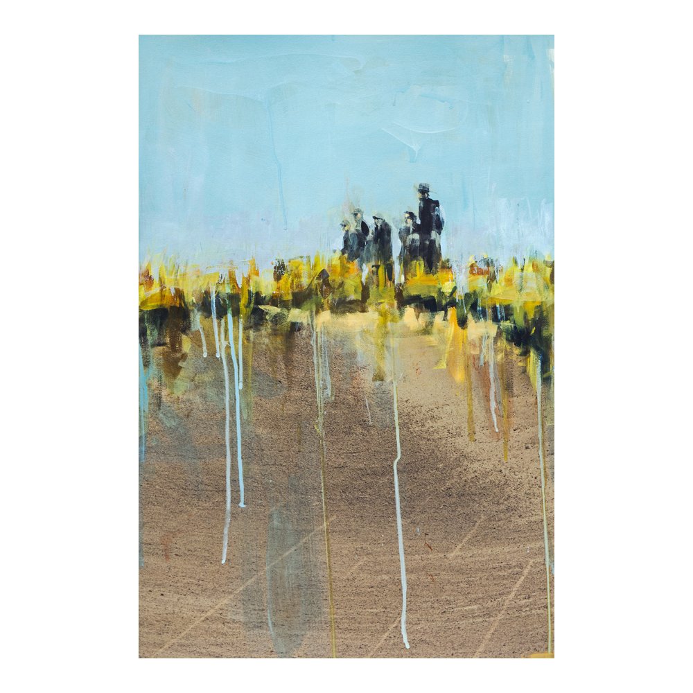  Straits mixed media on paper 20 × 30 inches 