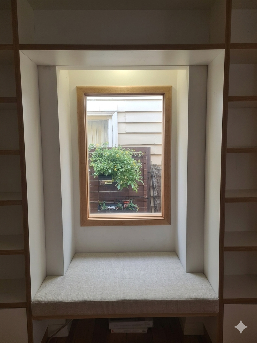 Chimney becomes a window