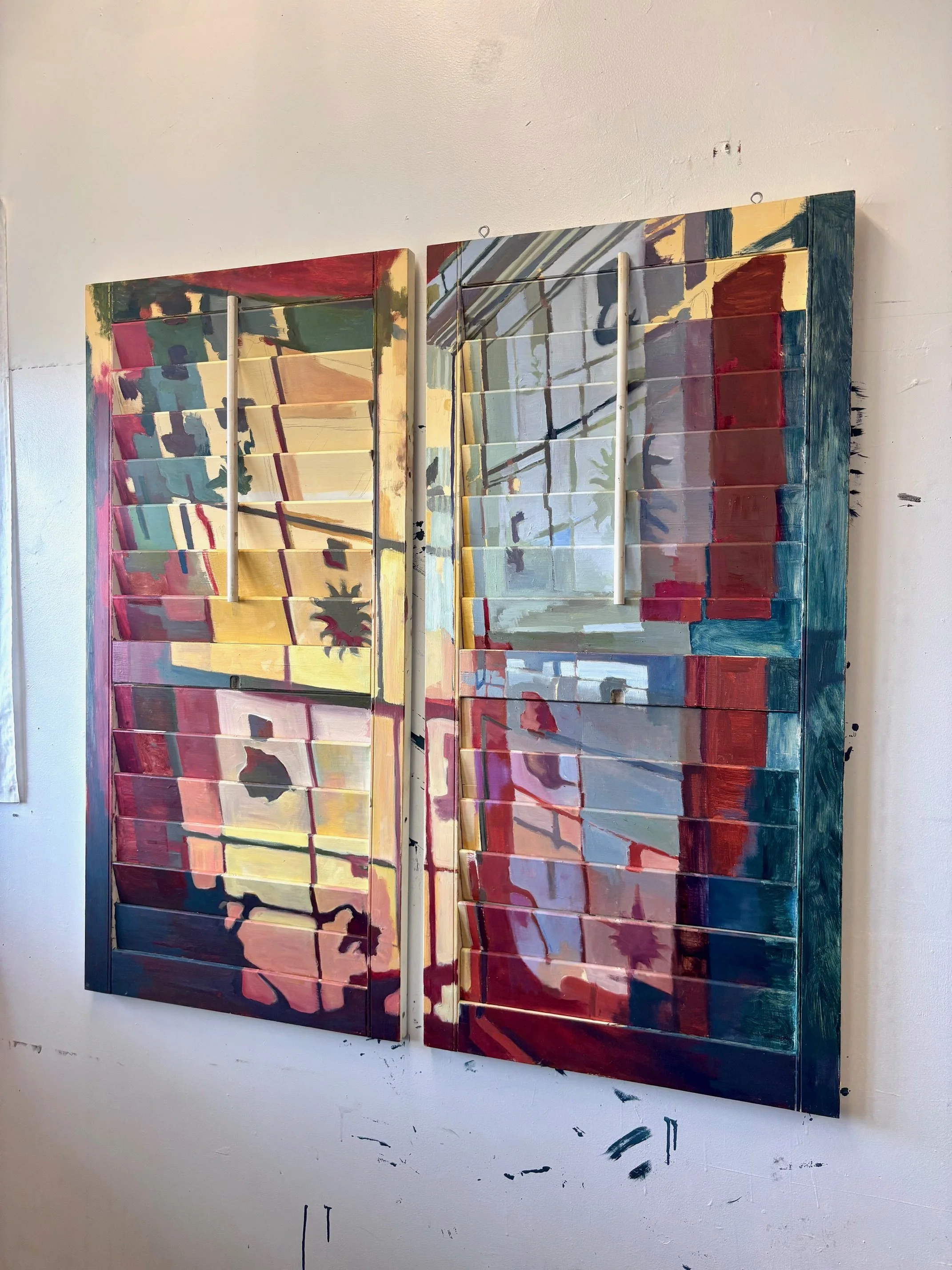 Shutters, 2025
Oil on wood