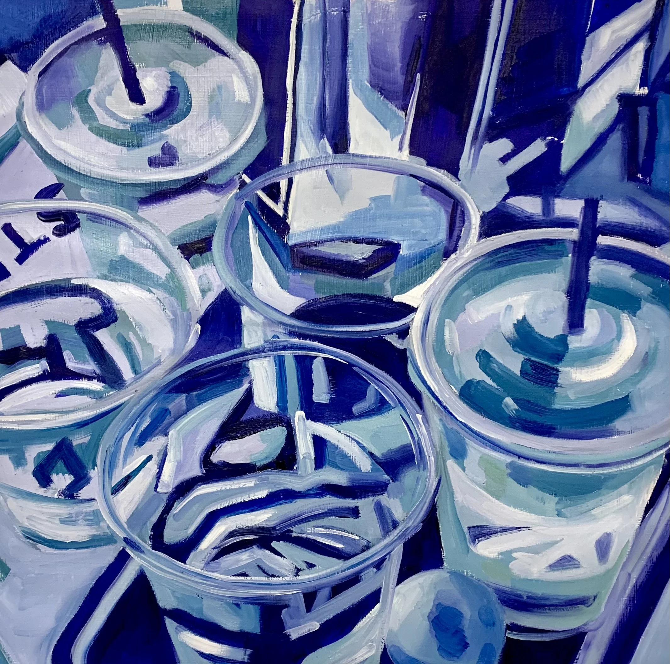 Beer Pong, 2022
Oil on paper