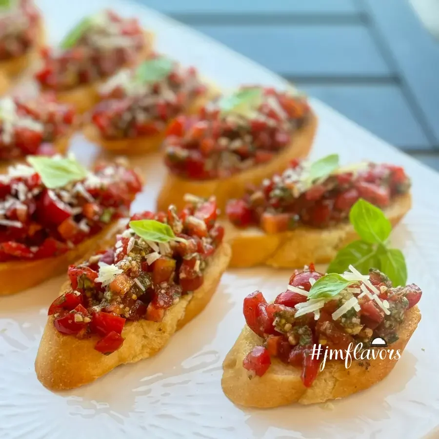 Bruschetta with Roasted Garlic Aioli