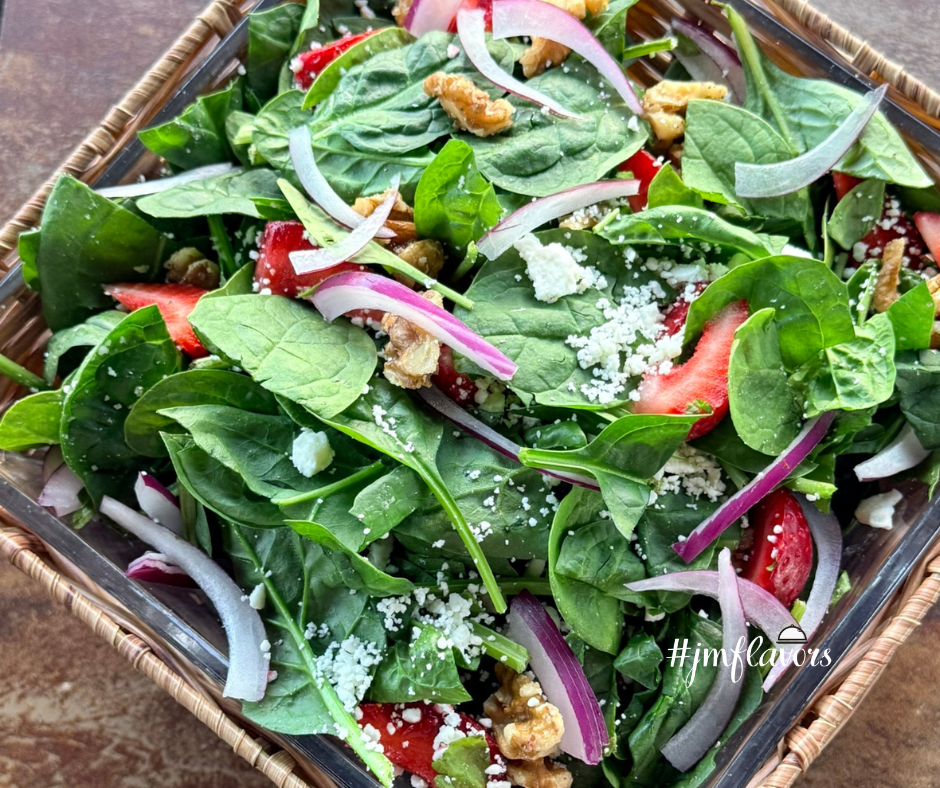 Sweet Maple Spinach Salad
