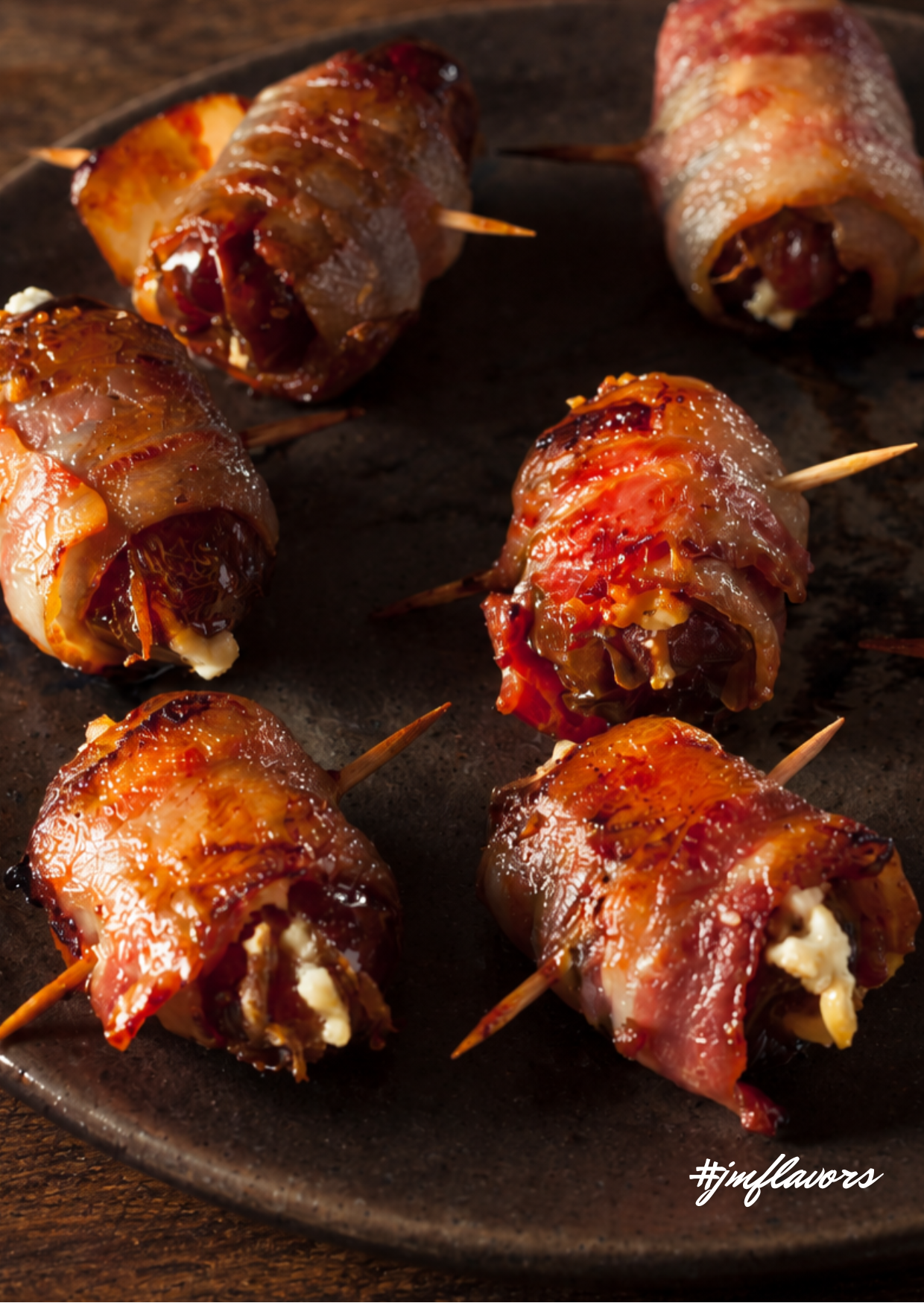 Bacon Wrapped Stuffed Dates