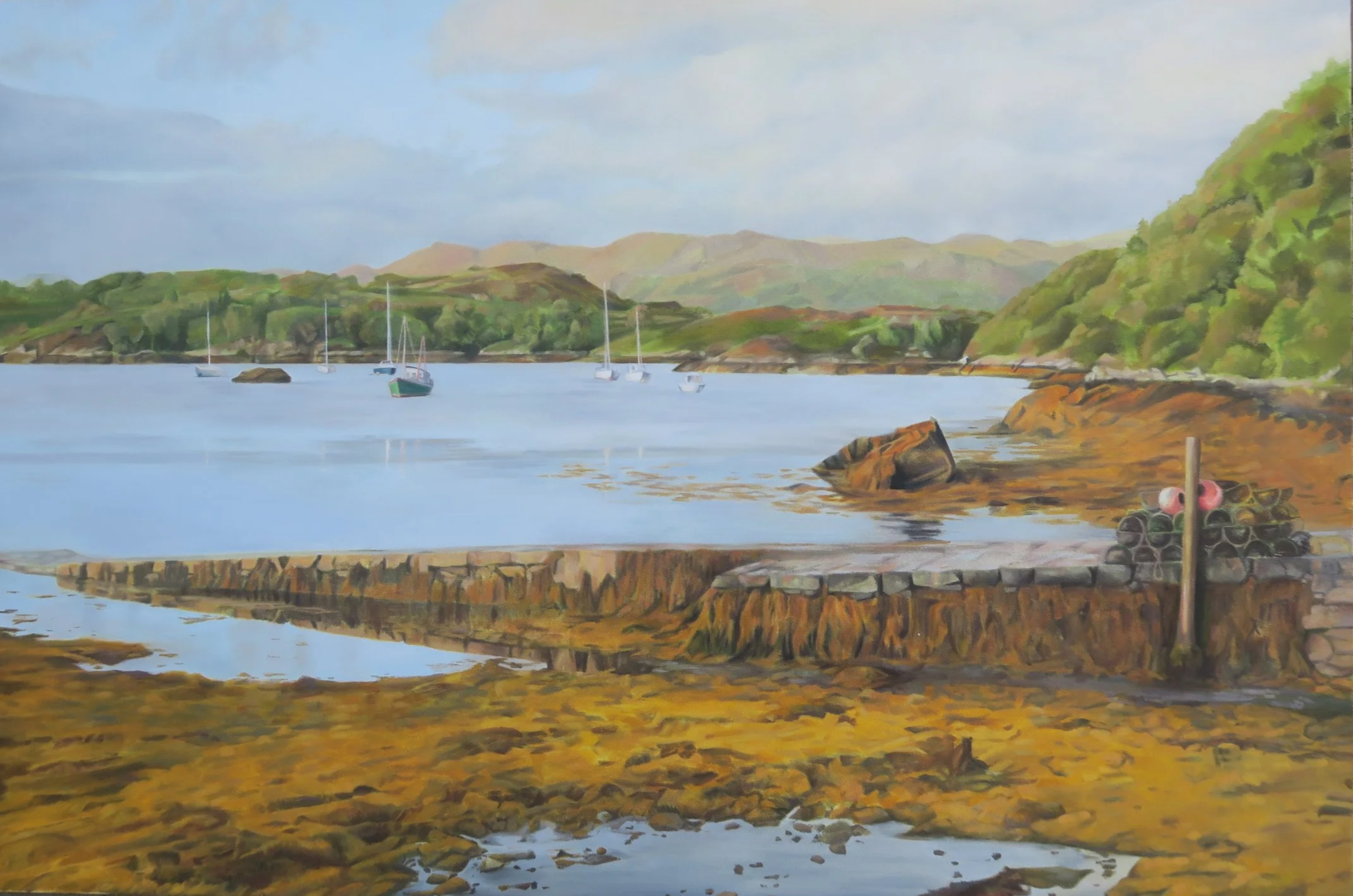 A Golden View - 24 x 36 - Oils - Unframed