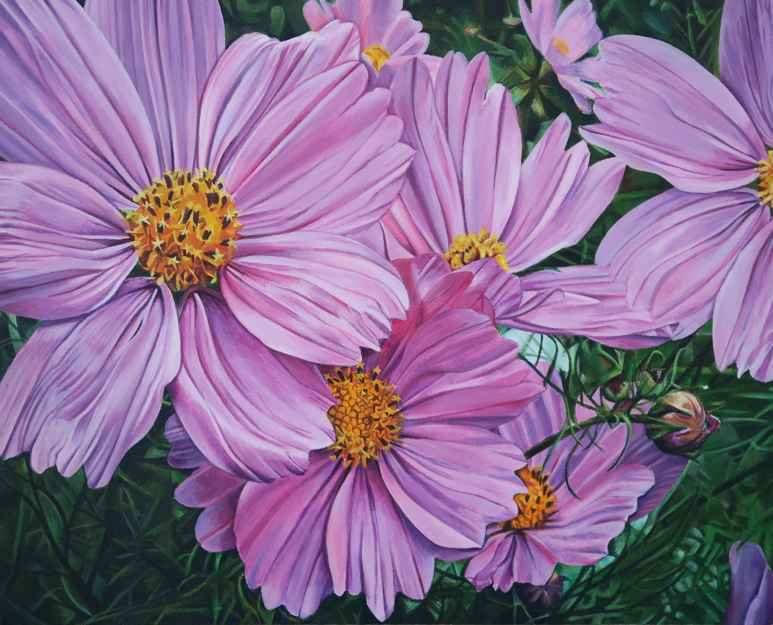 Cosmos - Acrylics - Sold