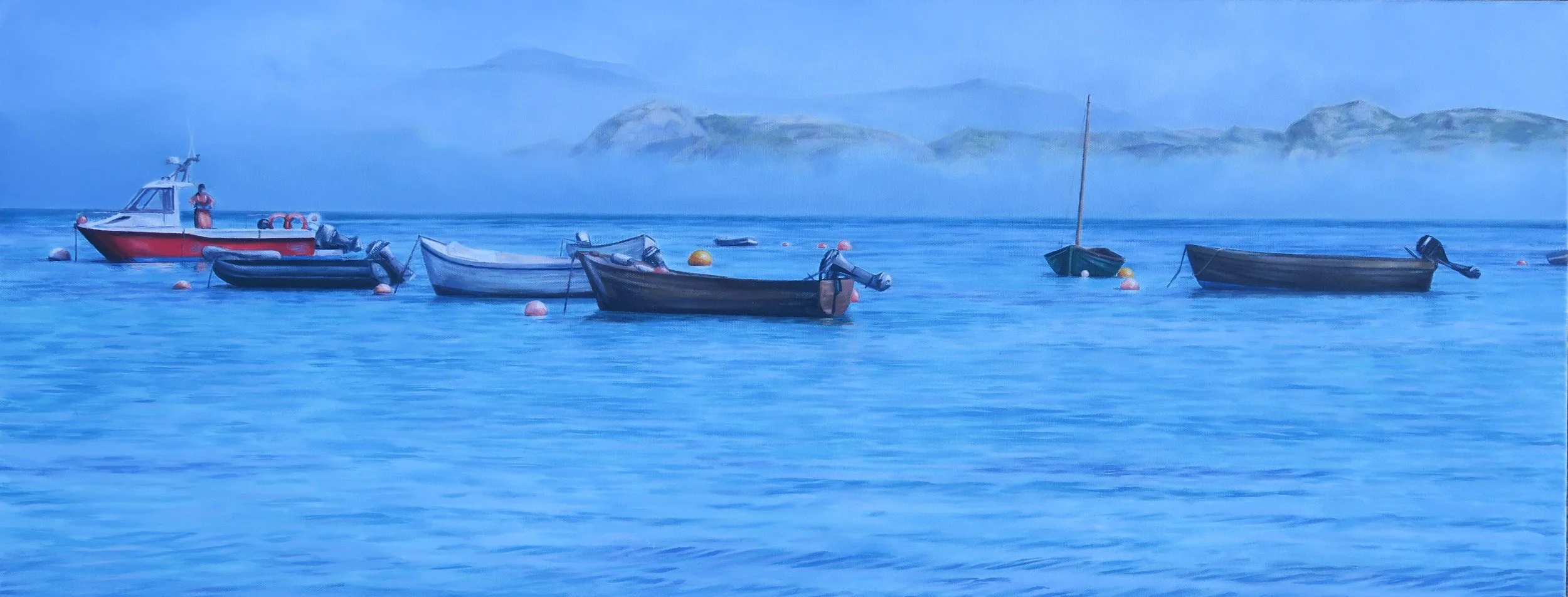 From Iona with Love - 14 x 36 - Oils - Framed