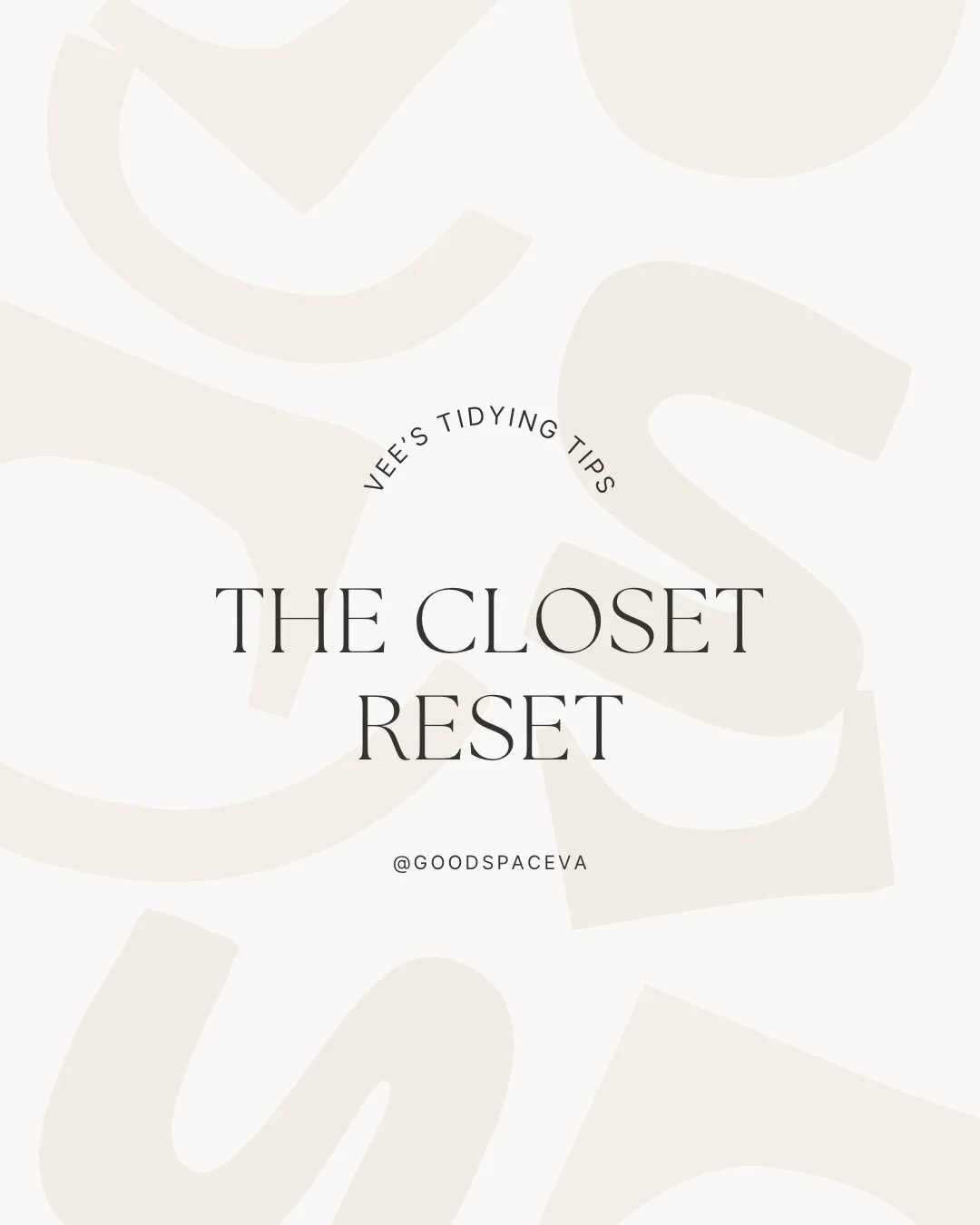 Closets don&rsquo;t get messy because you&rsquo;re lazy&mdash;they get messy because life happens.

A quick reset can help you see what you actually wear, make mornings easier, and create space for the things you love.

What&rsquo;s the hardest part 