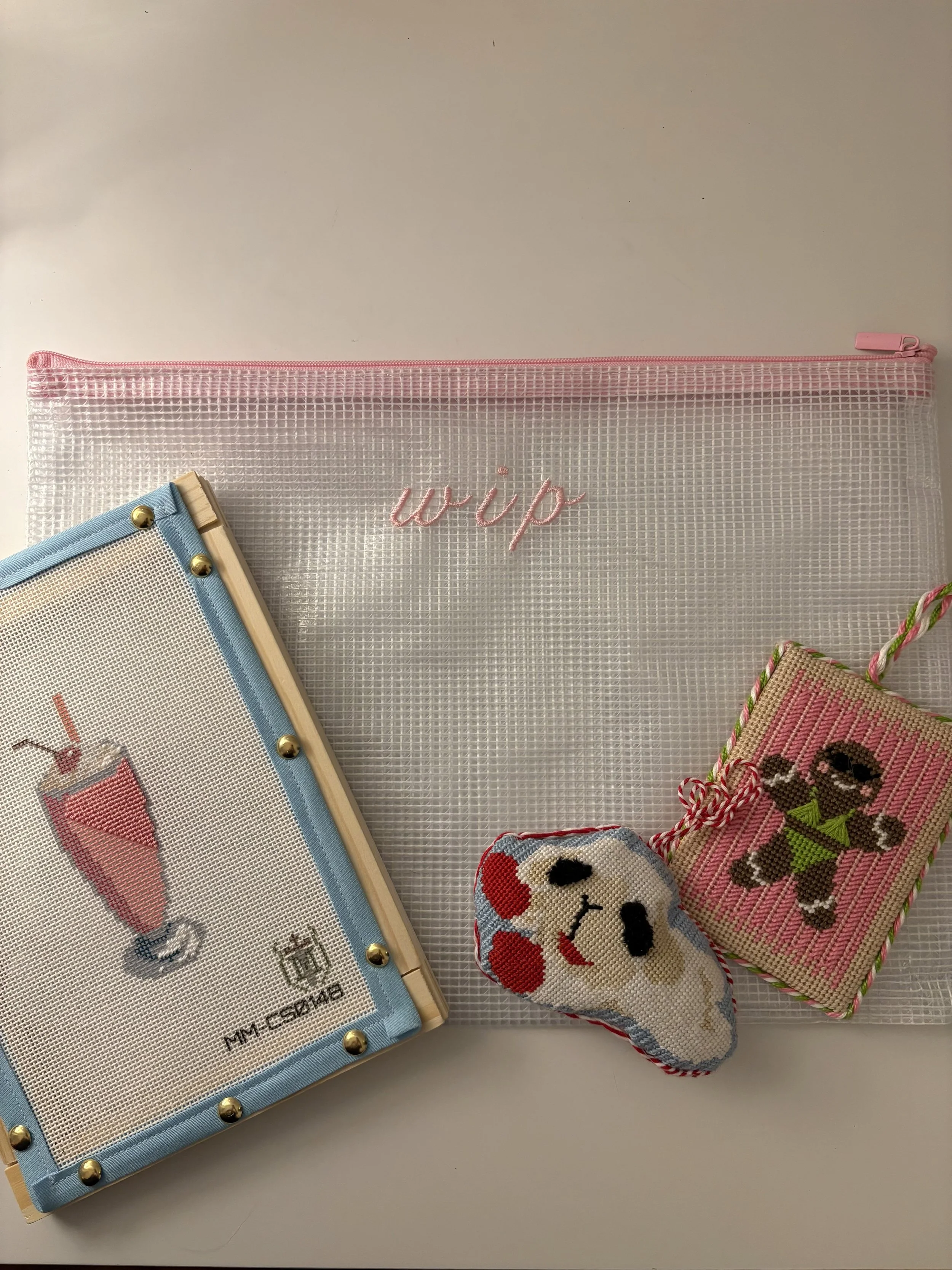 Needlepoint Mesh Bag