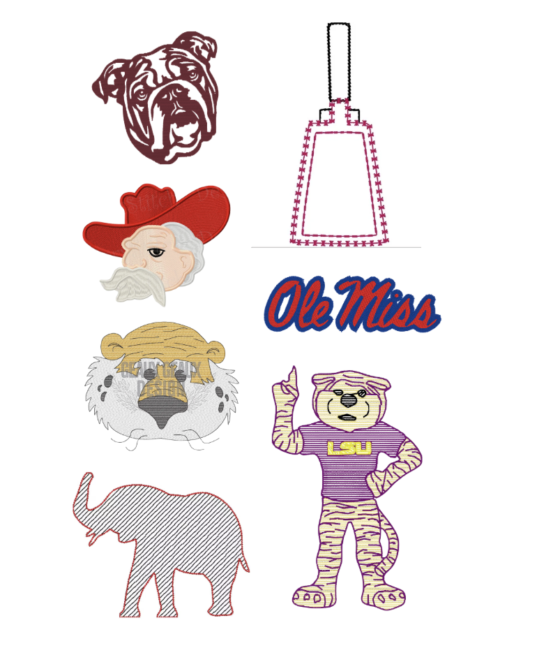 College Team wreath sash | SEC football Sash