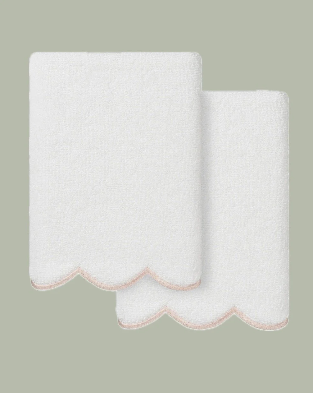 Simple Scalloped Edge HAND Towel