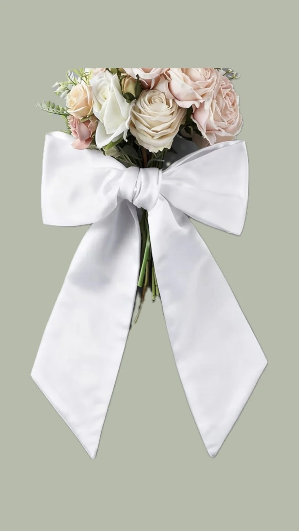 Satin Bow Bouquet Sash Homecoming/Prom