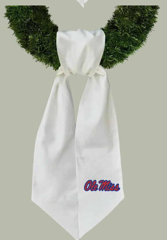 Ole Miss Wreath Sash